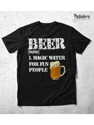 Тениска унисекс Madcolors - Beer magic water for fun